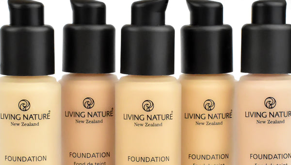 Living Nature - Certified Natural Foundation Range - New Zealand Made and Cruelty Free